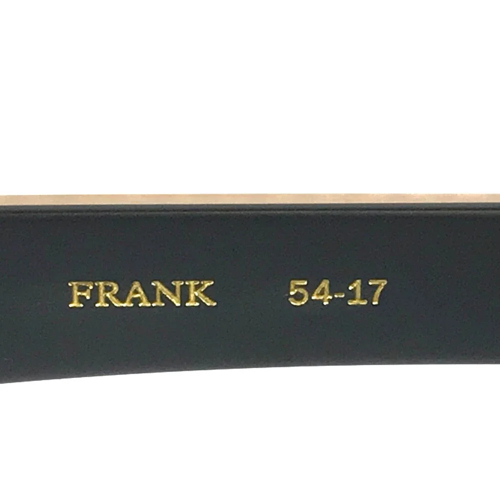 Alfred Kerbs Eyeglasses Frames FRANK BK Black Gold Square Full Rim 54-17-142